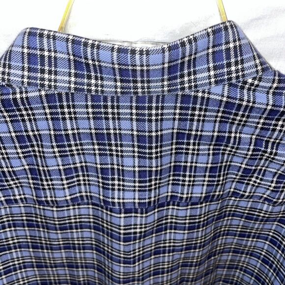 Untuckit Men’s Dress Shirt Size 3XL Blue Plaid Business Formal City - Picture 9 of 12